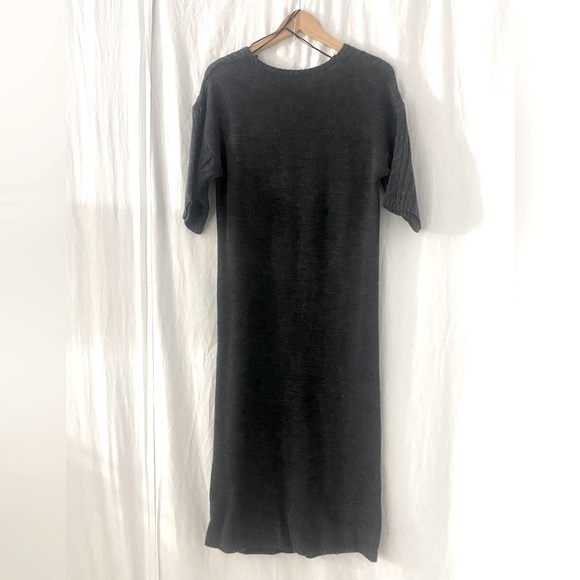 NEW-VERY J CABLE KNIT GRAY SWEATER DRESS. Tag says Sm but can also fit Medium. - Picture 4 of 7